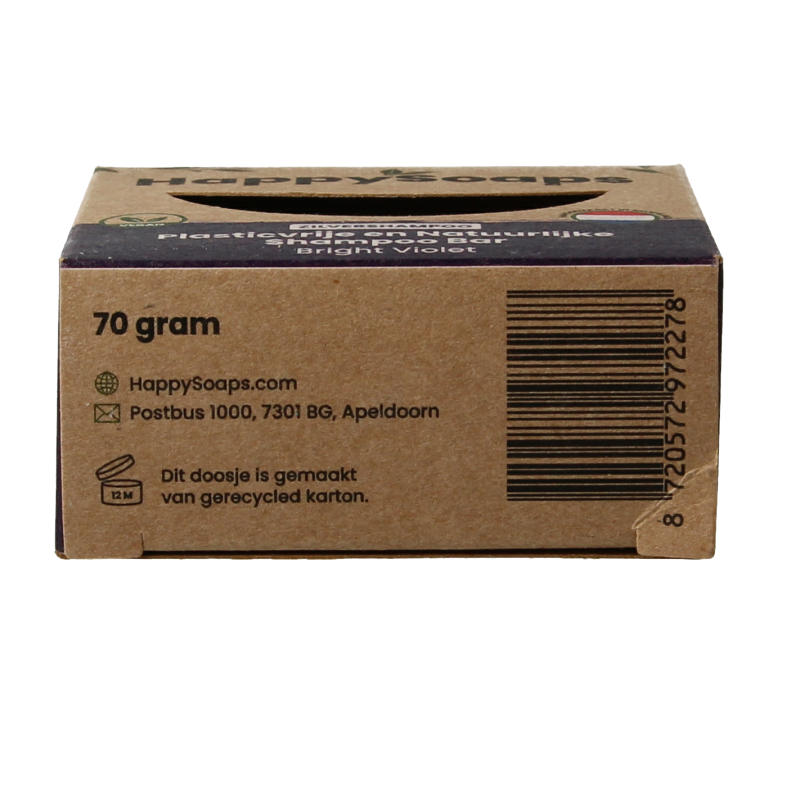 Happysoaps Shampoo bar bright violet 70 Gram