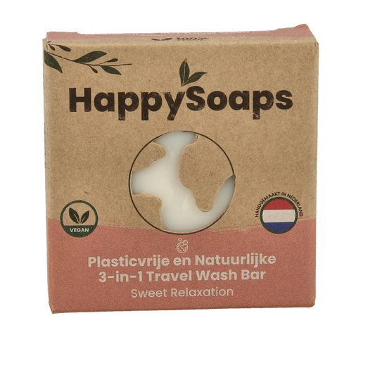 Happysoaps 3-in-1 Travel wash sweet 40 Gram