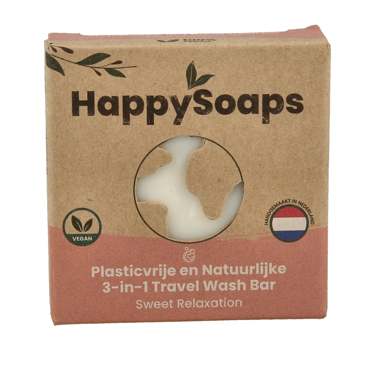 Happysoaps 3-in-1 Travel wash sweet 40 Gram