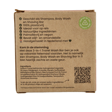 Happysoaps 3-in-1 Travel wash sweet 40 Gram
