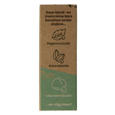 Happysoaps Hand & voetcreme bar absolute mint 40 Gram