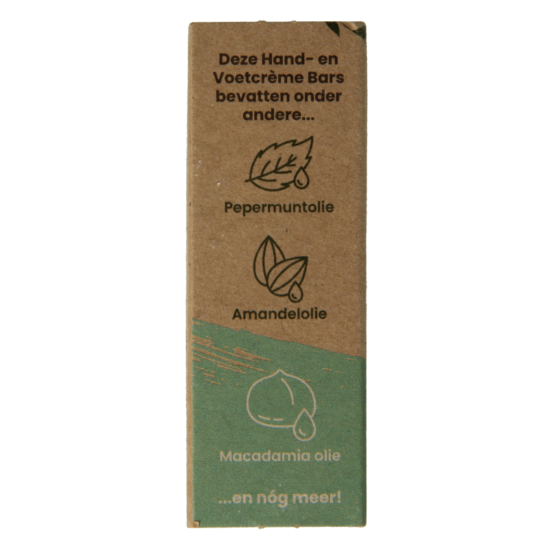 Happysoaps Hand & voetcreme bar absolute mint 40 Gram