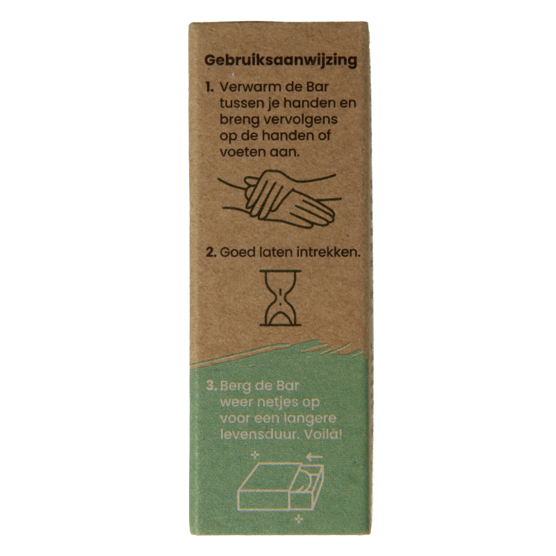 Happysoaps Hand & voetcreme bar absolute mint 40 Gram