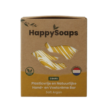 Happysoaps Hand & voetcreme bar soft argan 40 Gram