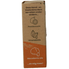 Happysoaps Hand & voetcreme bar fruitful passion 40 Gram