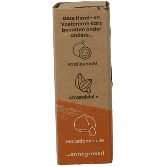 Happysoaps Hand & voetcreme bar fruitful passion 40 Gram