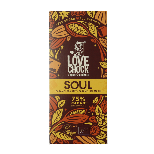 Lovechock Soul caramel sea salt bio 70.00 Gram