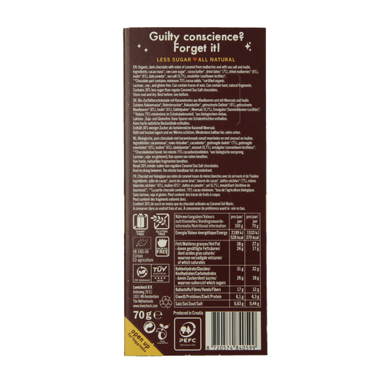 Lovechock Soul caramel sea salt bio 70 Gram