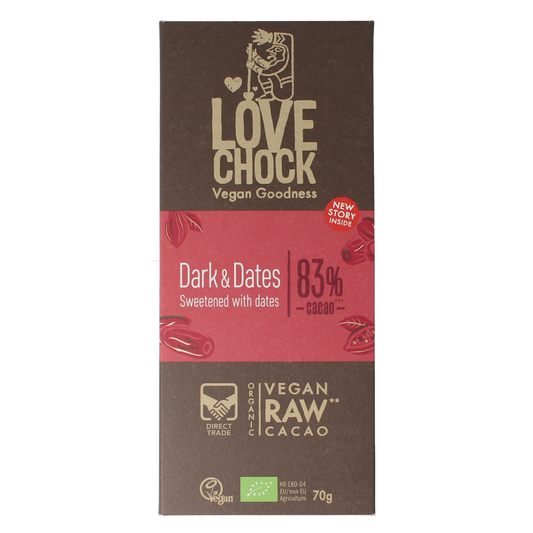 Lovechock Dark & dates bio 70.00 Gram