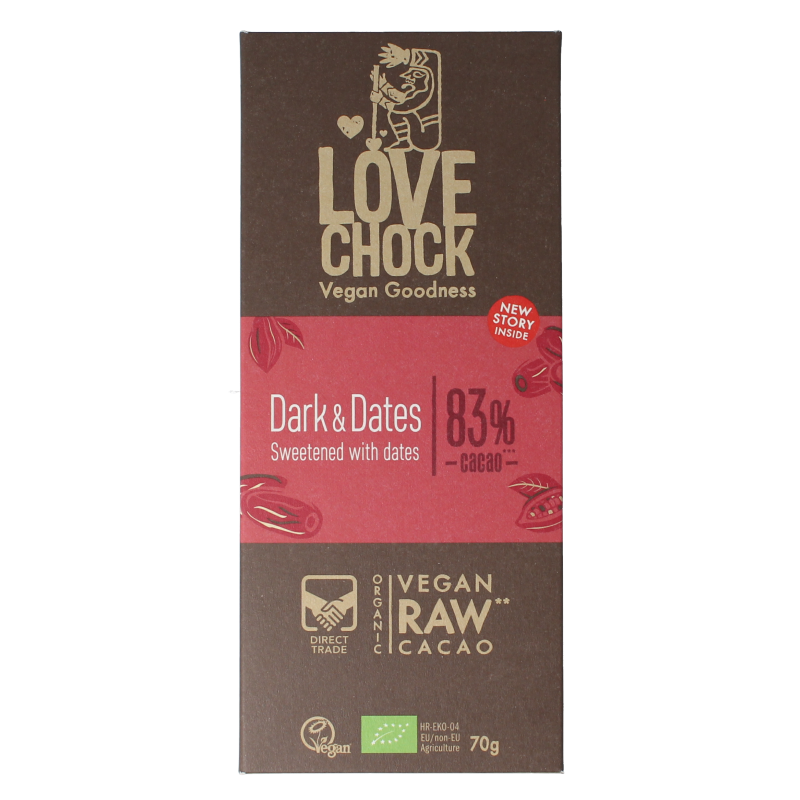 Lovechock Dark & dates bio 70 Gram