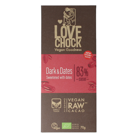 Lovechock Dark & dates bio 70 Gram
