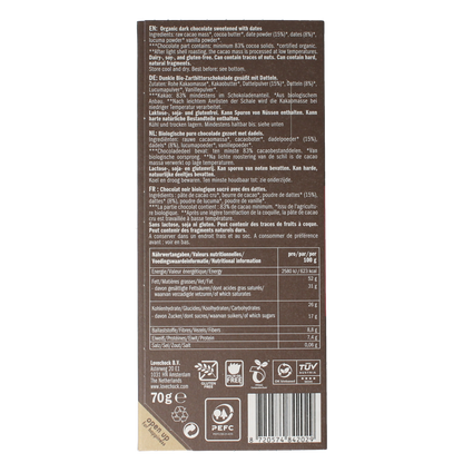 Lovechock Dark & dates bio 70.00 Gram