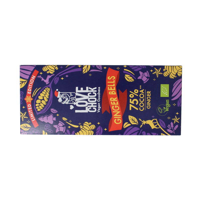 Lovechock Ginger bells 75% bio 70 Gram