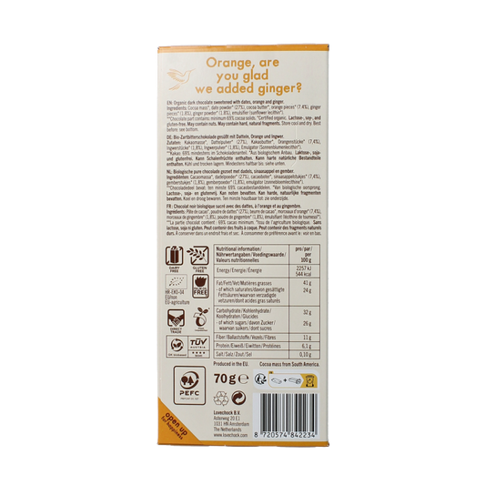 Lovechock Ginger orange bio 70 Gram