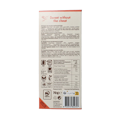Lovechock Dark chocolate bio 70.00 Gram
