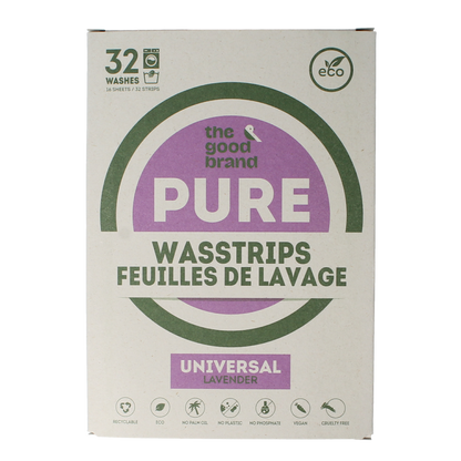 The Good Brand Wasstrips lavender 32.00 Stuks
