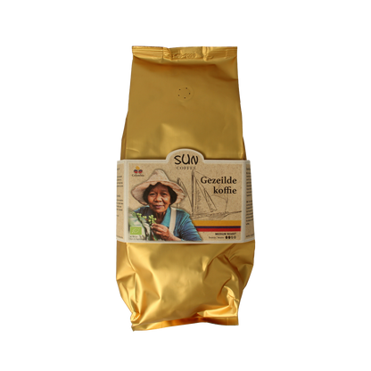 SUN Coffee Gezeilde koffiebonen medium roast bio 1.00 Kilogram