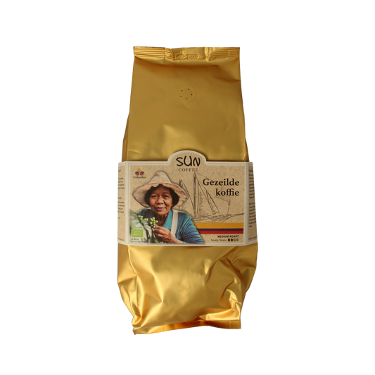SUN Coffee Gezeilde koffiebonen medium roast bio 1.00 Kilogram