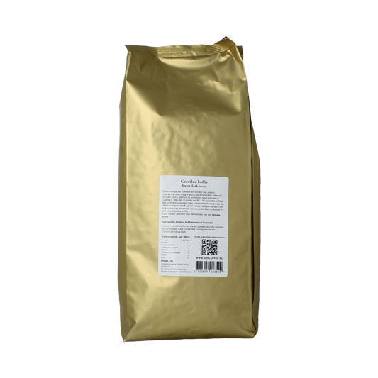 SUN Coffee Gezeilde koffiebonen extra dark roast bio 1 Kilogram