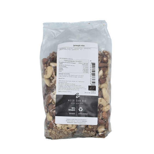 Bionut Gemengde noten zonder paranoten bio 500 Gram