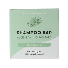 Shampoobars Shampoo bar aloe vera & komkommer 60.00 Gram