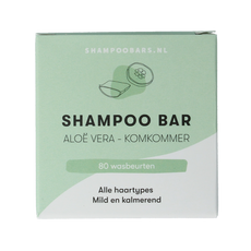 Shampoobars Shampoo bar aloe vera & komkommer 60 Gram