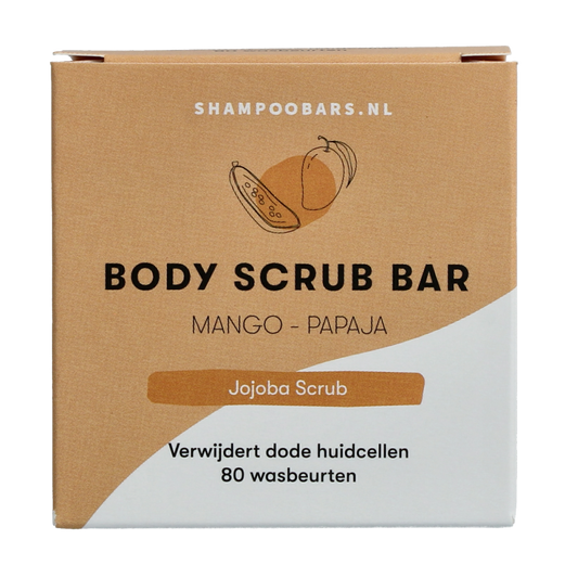 Shampoobars Body scrub bar mango & papaja 60 Gram