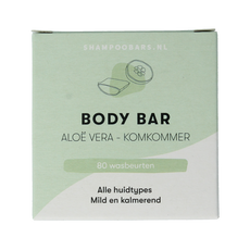 Shampoobars Body bar aloe vera & komkommer 60 Gram