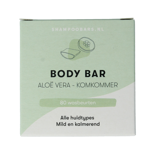 Shampoobars Body bar aloe vera & komkommer 60 Gram