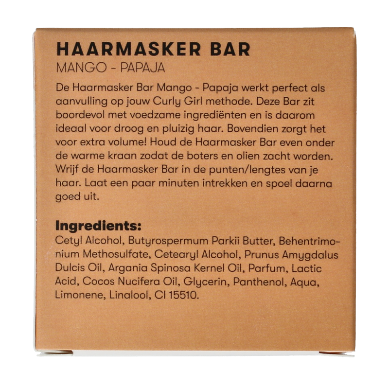 Shampoobars Haarmasker bar mango papaja 45 Gram