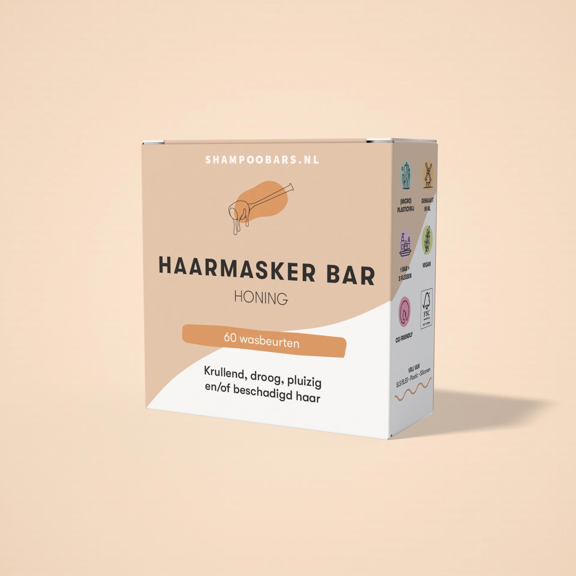 Shampoobars Haarmasker bar honing 45 Gram