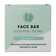 Shampoobars Face bar eucalyptus & tea tree 60 Gram