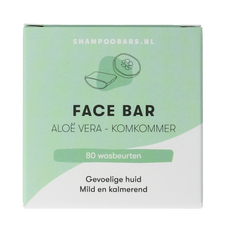 Shampoobars Face bar aloe vera & komkommer 60 Gram