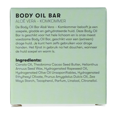 Shampoobars Body oil bar aloe vera & komkommer 45 Gram