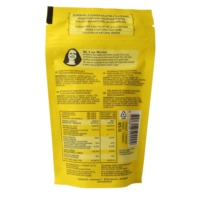 Food2Smile Happy sour 85 Gram