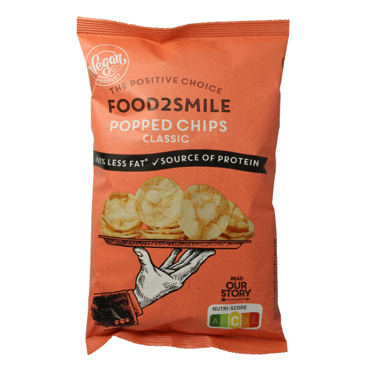 Food2Smile Popped chips classic 90 Gram