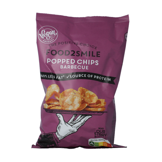 Food2Smile Popped chips barbecue 90 Gram