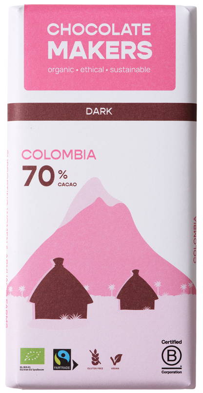 Chocolatemakers Pure delight 70% puur bio 80.00 Gram
