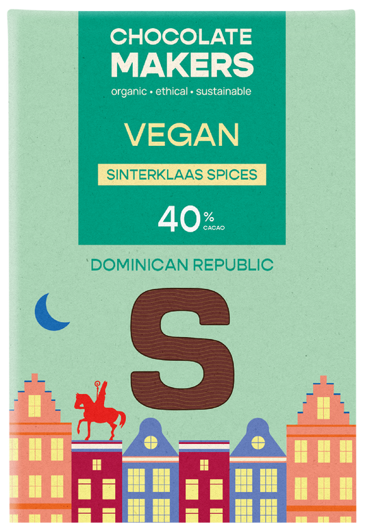 Chocolatemakers Sintletter melk vega bio 100.00 Gram