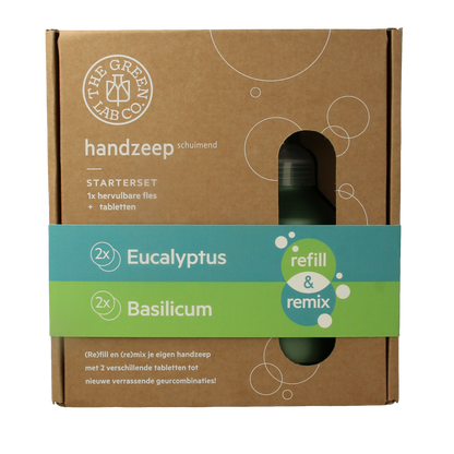 The Green Lab Co Handzeep premium starterset eucalyptus & basilicum 1.00 Set