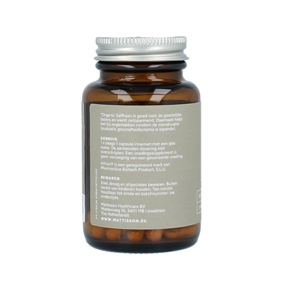Mattisson Organic saffraan 30mg bio 60.00 Vegetarische capsules