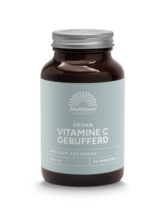 Mattisson Vitamine C gebufferd 1000mg calcium ascorbaat 90 Tabletten
