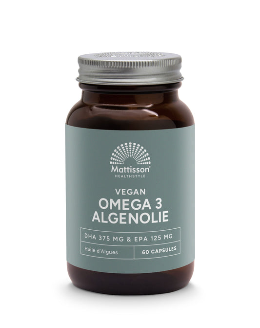 Mattisson Vegan omega 3 algenolie DHA 375mg EPA 125mg 60.00 Softgels