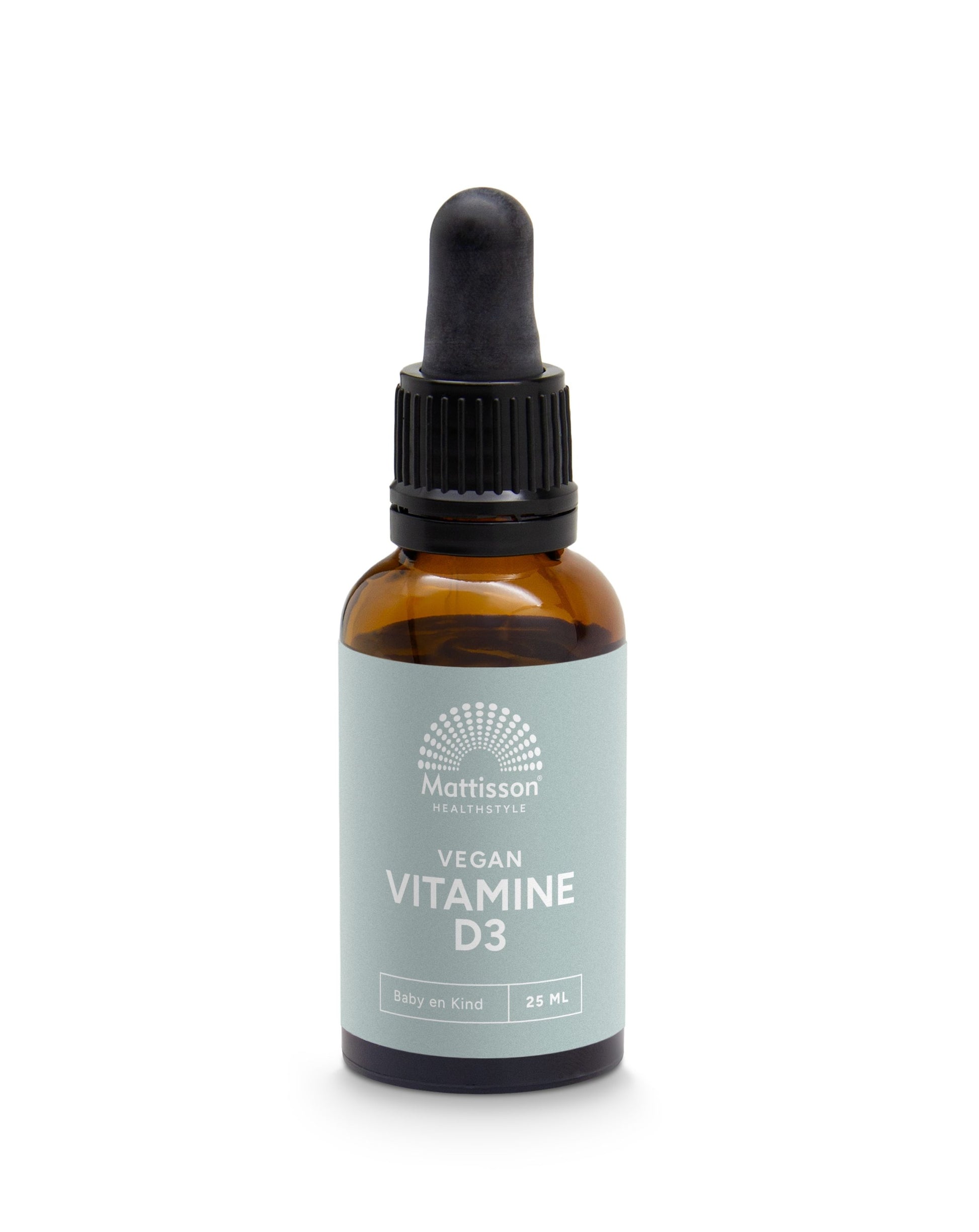 Mattisson Vitamine D3 baby & kind 10mcg vegan druppels 25 Milliliter
