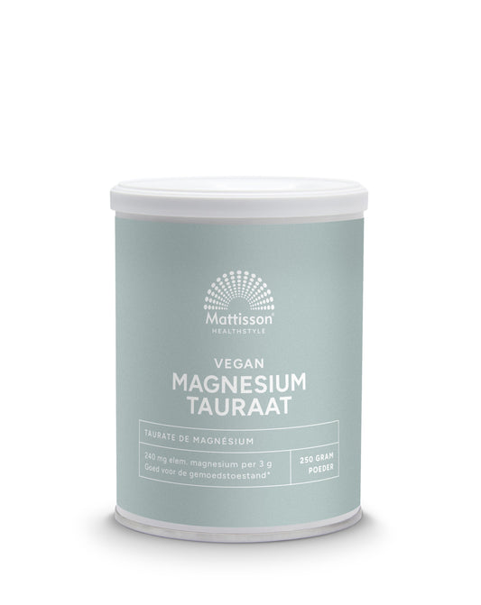 Mattisson Magnesium tauraat poeder vegan 250.00 Gram