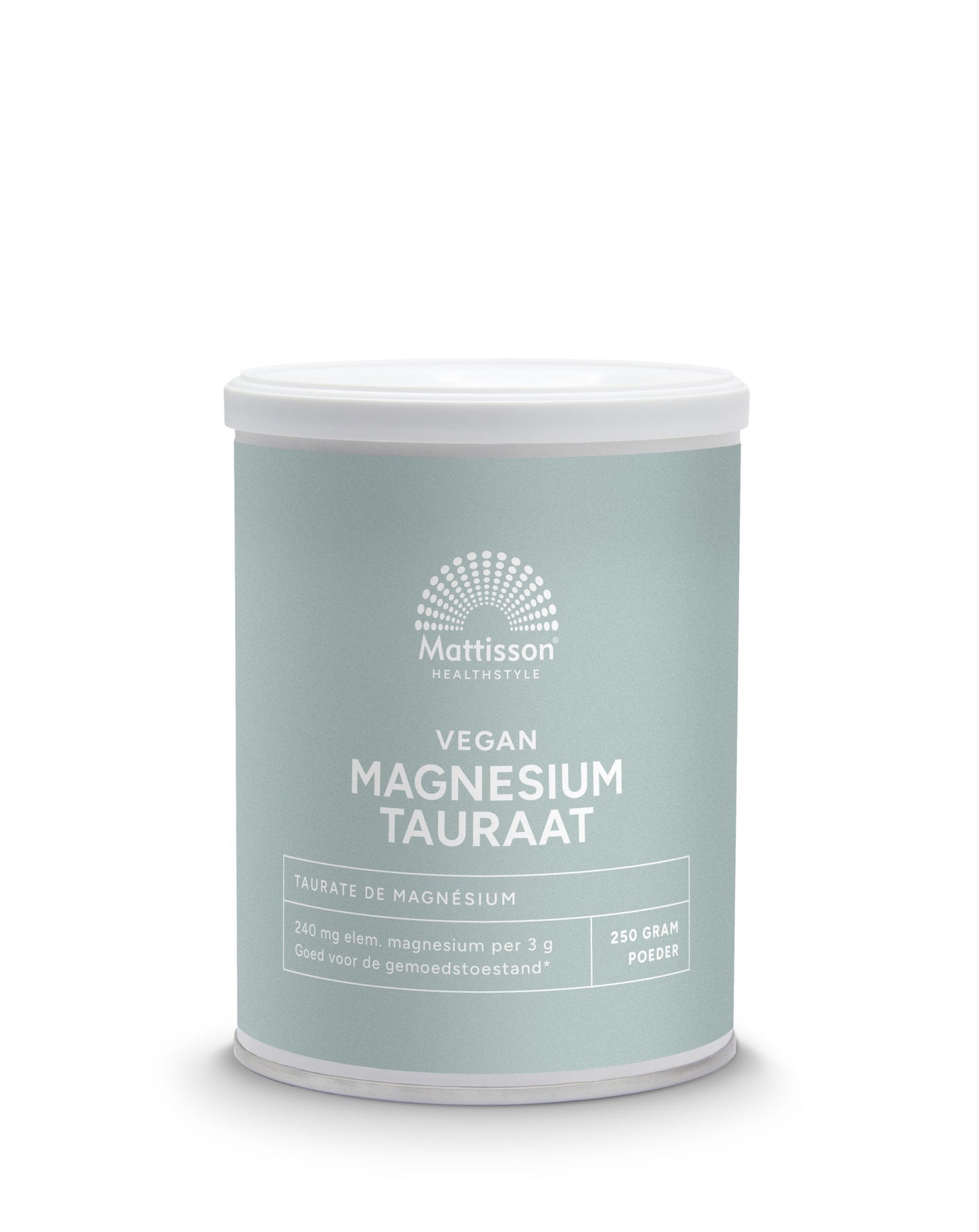 Mattisson Magnesium tauraat poeder vegan 250 Gram