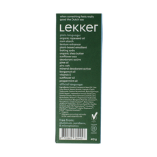 Lekker Company Deodorant refill starter be active 40.00 Gram
