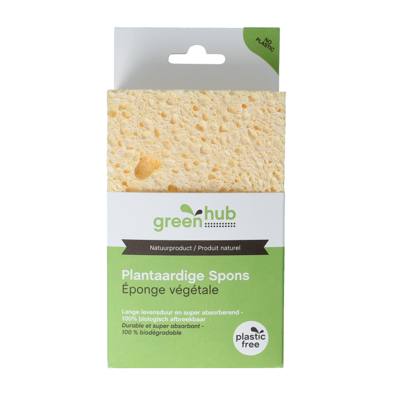 Greenhub  Spons plantaardig 14x9x3,5cm 1 Stuks