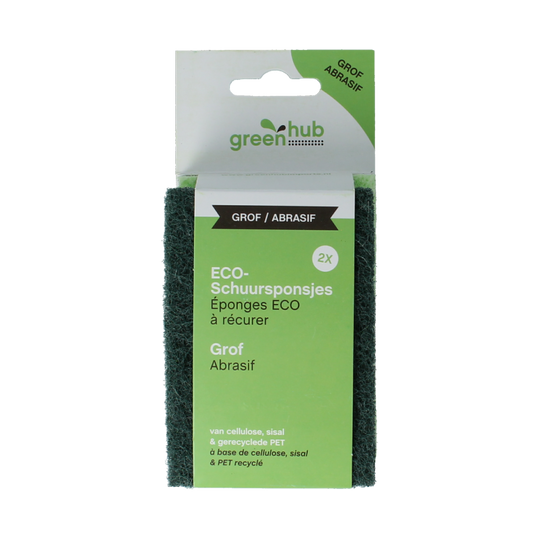 Greenhub  Schuursponsjes grof eco 2 Stuks