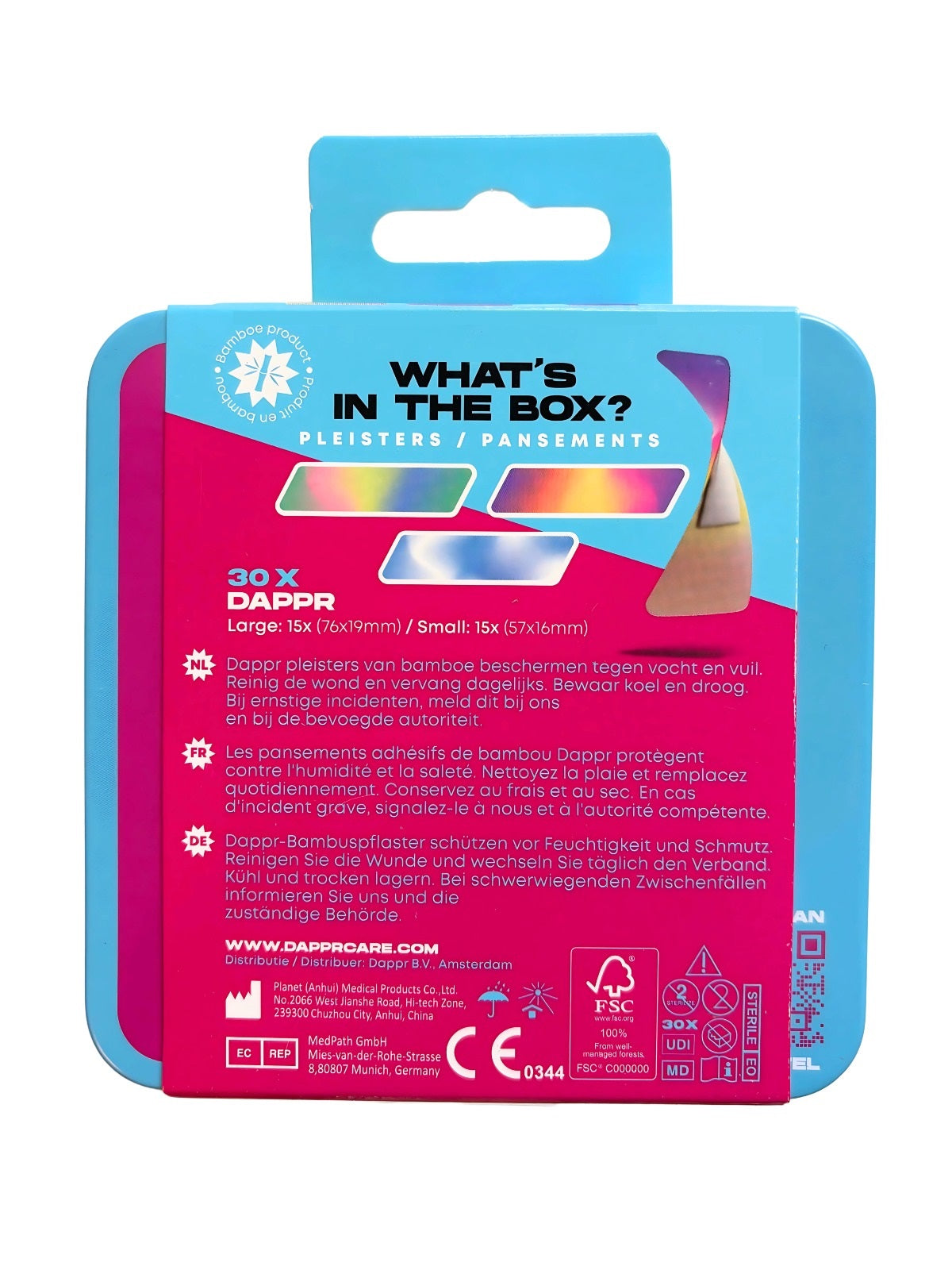 Dappr Tie dye pleisters 30 Stuks